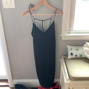 Strappy soft black dress